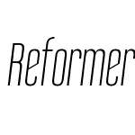 Reformer-SemiLightItalic