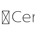 CentraleSansThin