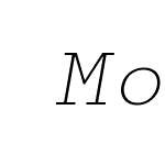 Monoloch-ExtraLightItalic