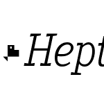 HeptalLight-Italic