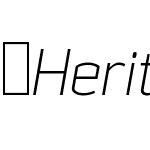 HeritageSet-NarrowExtraLightItalic
