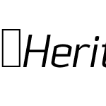 HeritageSet-NarrowLightItalic