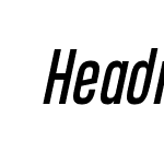 HeadingProCompressed-Italic