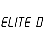 Elite Danger Bold Condensed Italic