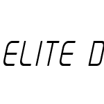 Elite Danger Semi-Bold Condensed Italic