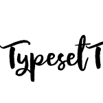 TypesetTrio