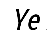 YeParadigma-CondensedMediumItalic