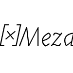 Mezalia_Sans-ExtraLightCursive