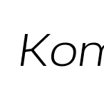 KommonGrotesk-ExtendedLightItalic