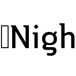 Nightserif-Medium