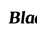 BlaakBold-Italic