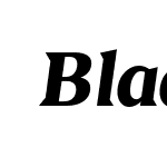 BlaakExtraBold-Italic