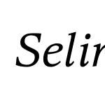 SelinaExtended-Italic