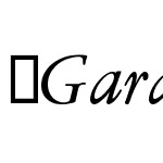 GaramontAmsterdamEF-RomanItalic