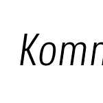 KommonGrotesk-CompressedLightItalic