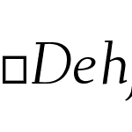 DehjutiMS-Italic