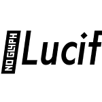 LuciferSans-CondensedRegularItalic