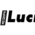 LuciferSans-SemiCndBlackItalic