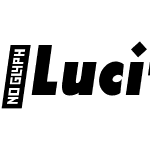 LuciferSans-ExtraCndBlackItalic