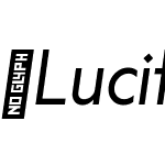 LuciferSans-SemiCndLightItalic