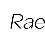 RaeLow-LightItalic