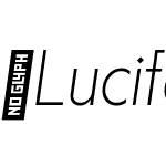 LuciferSans-SemiCndThinItalic