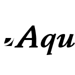 Aquarel-BoldItalic