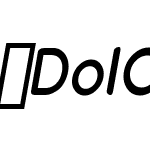 DolCondensed-Medium-Oblique