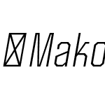 Mako-LightItalic