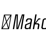 Mako-BookItalic