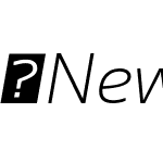 NewsSans-ExtraLightWideItalic