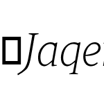 Jaqen-LightItalic