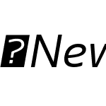 NewsSans-RegularWideItalic