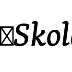 SkolarPE-MediumItalic