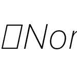 NonamePro-ThinItalic