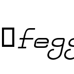 FeggoliteMono-Italic