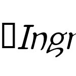 Ingriana-Italic