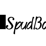 SpudBold-Italic