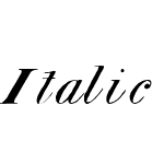 Italic