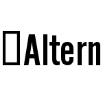 AlternateGothicSB-NoTwo