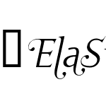 ElaSwashesXeLightItalic