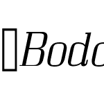 BodoniZ37SExLt-Italic