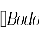 BodoniZ37LExLt-Italic