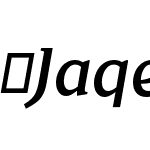 JaqenSemi-MediumItalic