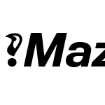 Mazin-BoldItalic