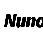 NunoNarrow-BlackItalic