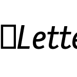 LetterGothicTextOT-Italic