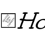 Howlett-Italic