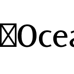 OceanSansStd-BookSemiExt