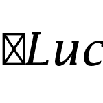 LucidaMathStd-Italic